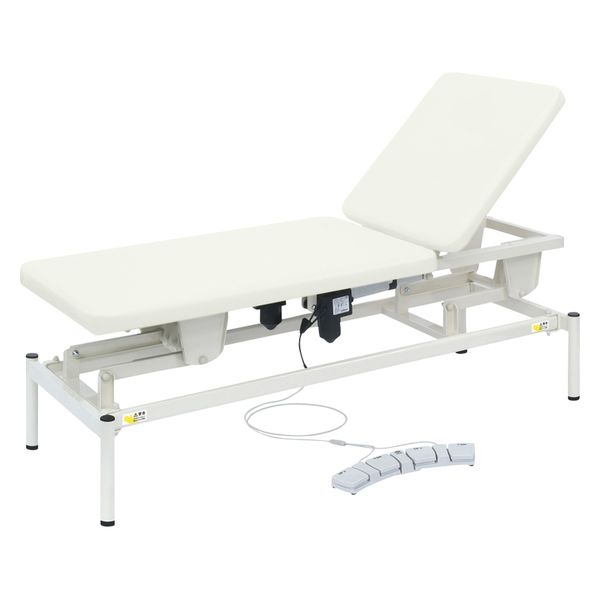 【軒先渡し】高田ベッド 2M電動リモス 25298101 ビニルレザー白 TB-1516(65X180CM) 1台（直送品）