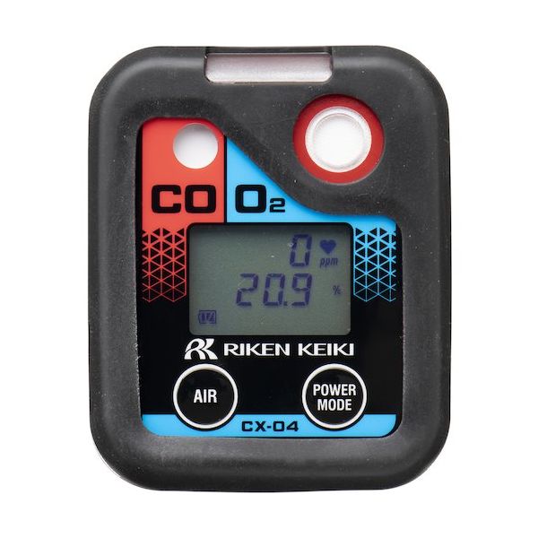 理研計器 理研 個人装着型酸素・一酸化炭素計 CXー04 充電池仕様 CX-04(01) 1台 336-5518（直送品）