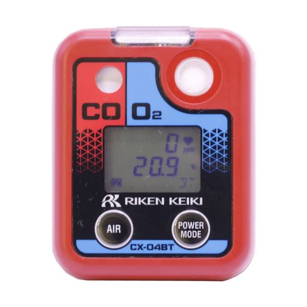 理研計器 理研 個人装着型酸素・一酸化炭素計 CXー04BT 充電池仕様【Bluetooth対応】 CX-04BT(01) 1台（直送品）