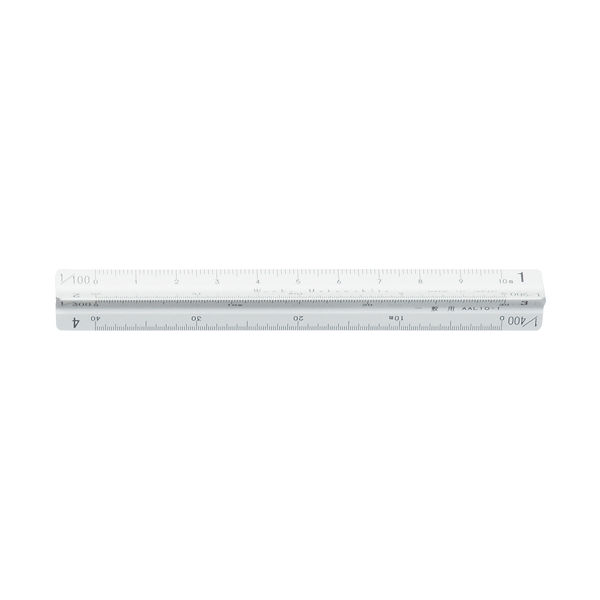 岡本製図器械 三角スケール10cm一般用アルミ製 21-2709 1本
