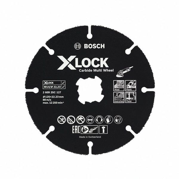 BOSCH ボッシュ XーLOCK カーバイドマルチホイール125mm 木材・プラスチック用 260925C127 1個（直送品）