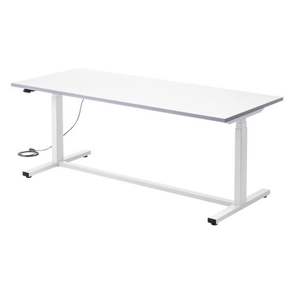 サンワサプライ 電動昇降作業台 メラミン化粧天板 幅1800×奥行750mm ホワイト ERD-WDKM18075W 1台（直送品）