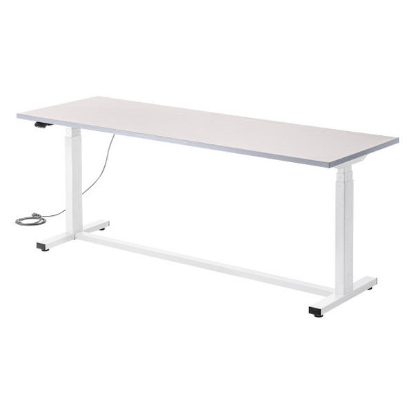 サンワサプライ 電動昇降作業台 塩ビ天板 幅1800×奥行600mm ベージュ×ホワイト ERD-WDKP18060BG 1台（直送品）