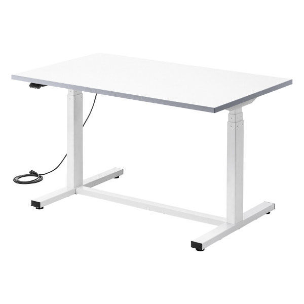 サンワサプライ 電動昇降作業台 メラミン化粧天板 幅1200×奥行750mm ホワイト ERD-WDKM12075W 1台（直送品）