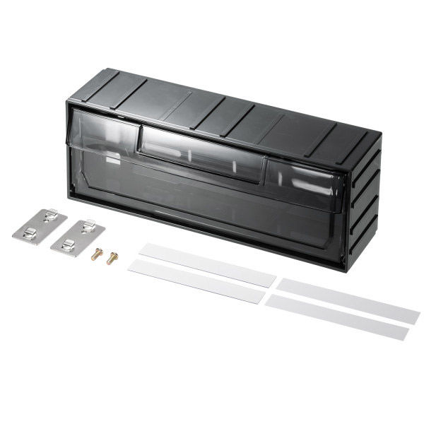 サンワサプライ 作業台専用オプション ツールBOX　 大 幅300×奥行98×高さ113mm ブラック RAC-WDKT-PTL 1個（直送品）