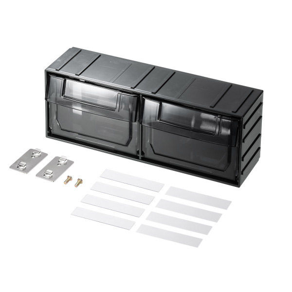 サンワサプライ 作業台専用オプション ツールBOX　 中 幅300×奥行98×高さ113mm ブラック RAC-WDKT-PTM 1個（直送品）