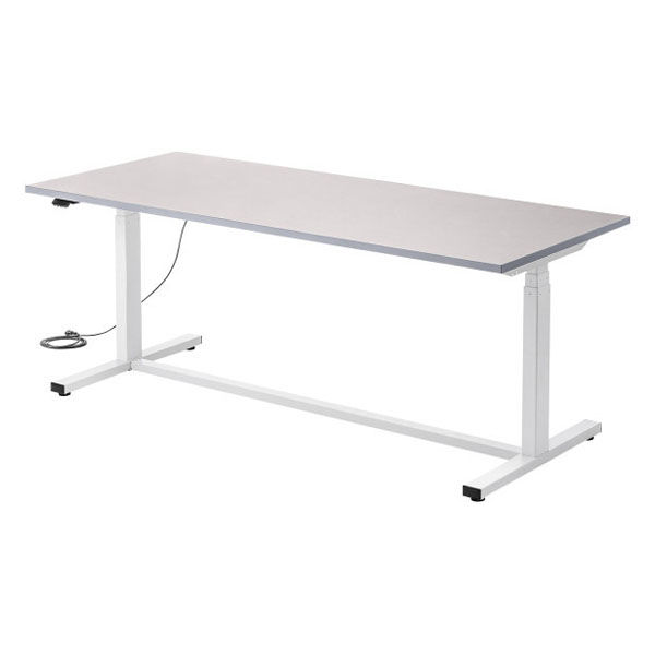 サンワサプライ 電動昇降作業台 塩ビ天板 幅1800×奥行750mm ベージュ×ホワイト ERD-WDKP18075BG 1台（直送品）