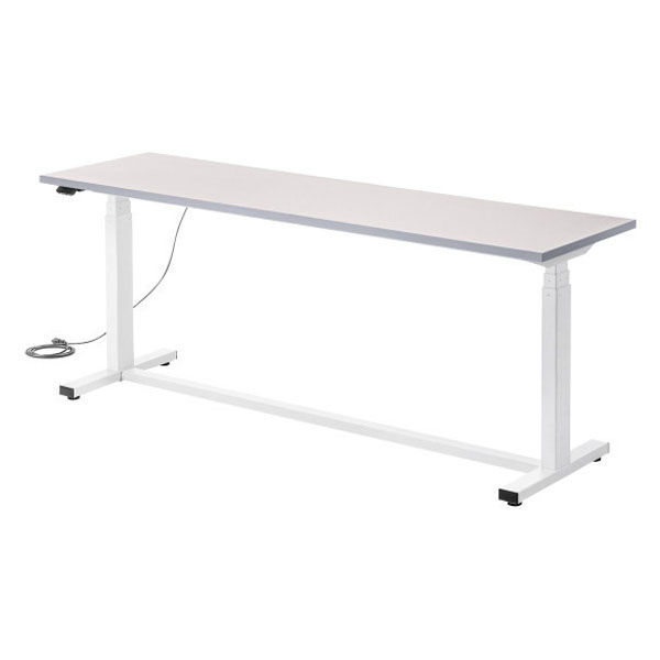 サンワサプライ 電動昇降作業台 塩ビ天板 幅1800×奥行500mm ベージュ×ホワイト ERD-WDKP18050BG 1台（直送品）