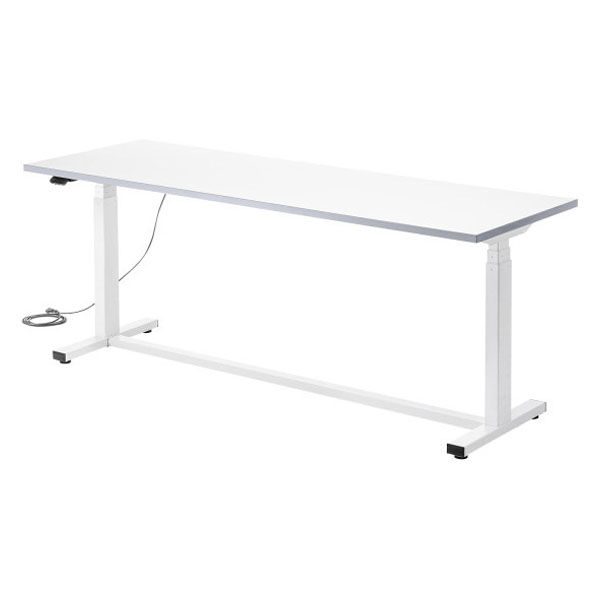 サンワサプライ 電動昇降作業台 メラミン化粧天板 幅1800×奥行600mm ホワイト ERD-WDKM18060W 1台（直送品）