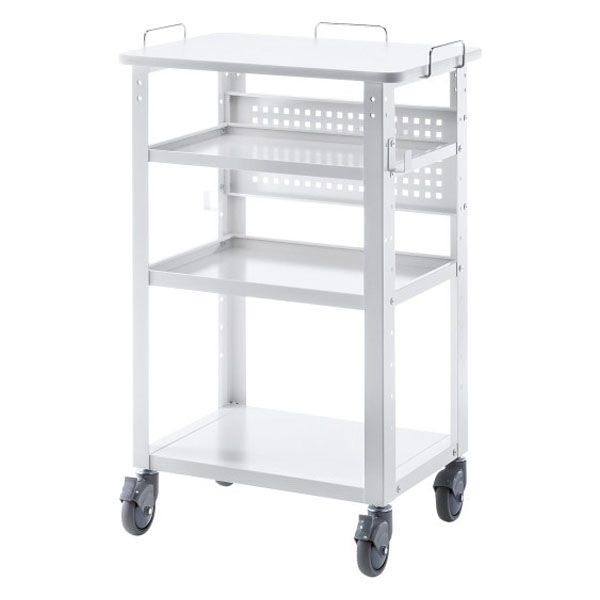 サンワサプライ マルチカート 幅640×奥行450×高さ983mm ホワイト RAC-FA8 1台（直送品）
