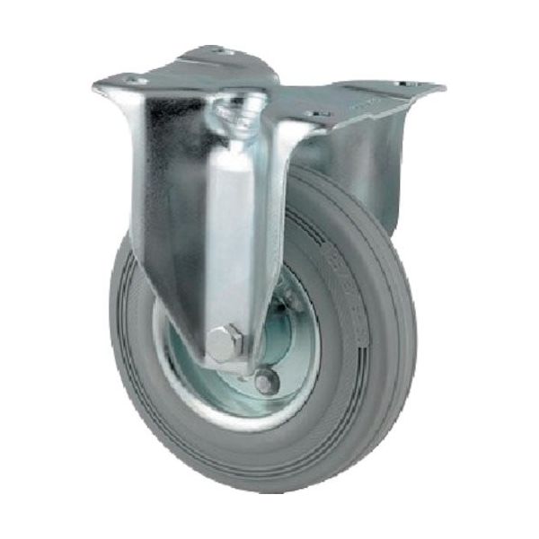 テンテキャスター プレート式キャスター"ALPHA(タイヤ痕レスタイプ) φ125 固定式 3478DIR125P62 1個（直送品）