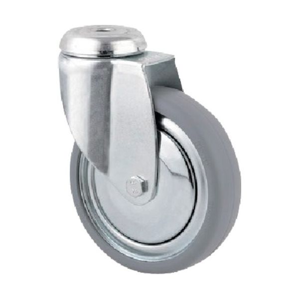 テンテキャスター ボルト穴式キャスター”AGILA(タイヤ痕レスタイプ) φ75 自在式 2470DIK075P30-11 1個（直送品）