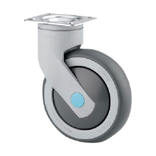 テンテキャスター 樹脂キャスターLEVINA(エラストマー車・ステンレス金具) φ100 自在式 5380PJC100P51 1個（直送品）