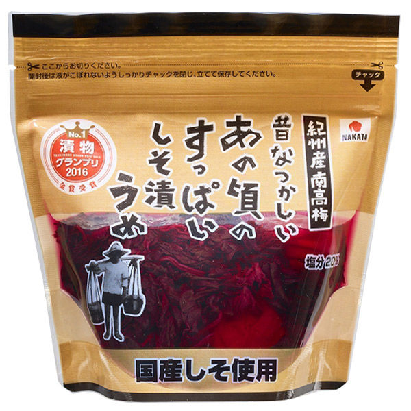 中田食品 昔なつかしいあの頃のすっぱいしそ漬うめ 90g×6個 4904046028799 1セット(6個)（直送品）