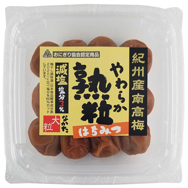 中田食品 紀州産南高梅 やわらか熟粒はちみつ減塩 260g×12個 4904046030600 1セット(12個)（直送品）