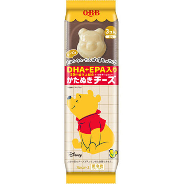 六甲バター [冷蔵] QBB くまのプーさんかたぬきチーズDHA・EPA入り 30g×12袋 4903308038057 1セット(12袋)（直送品）