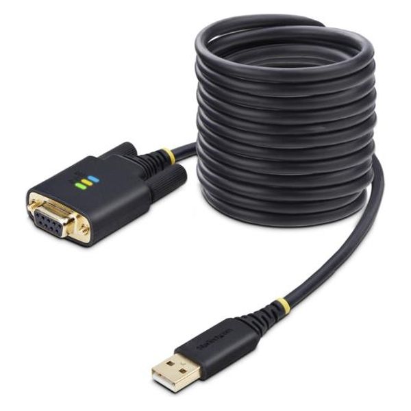 Startech.com USB 2.0 シリアル変換ケーブル クロス 1ポート 3m 1P10FFCN-USB-SERIAL 1個（直送品）