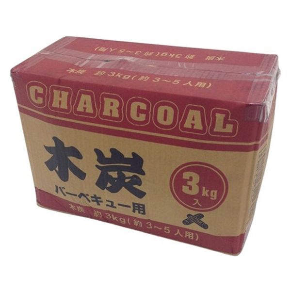 武田コーポレーション 木炭バーベキュー用3kg MT-3AR 1箱(8個入