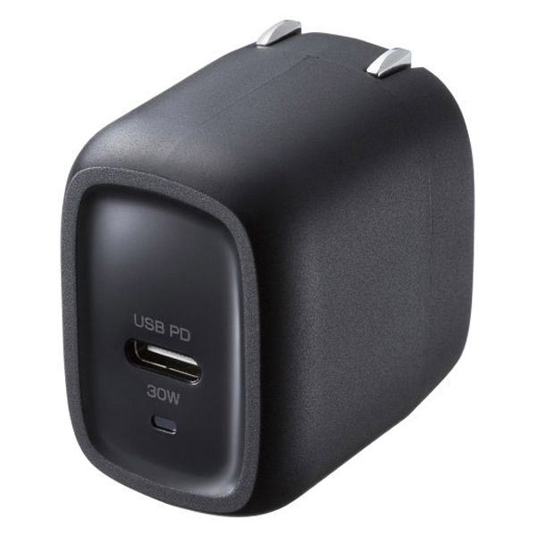 サンワサプライ  USB PD対応AC充電器（PD30W） ACA-PD99BK（直送品）