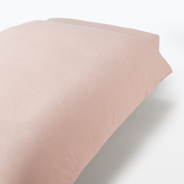 無印良品 洗いざらし掛ふとんカバー D 190×210cm用 ピンク 良品