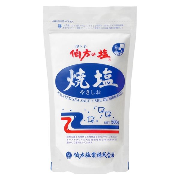 焼塩 500g 1個 伯方塩業 - アスクル
