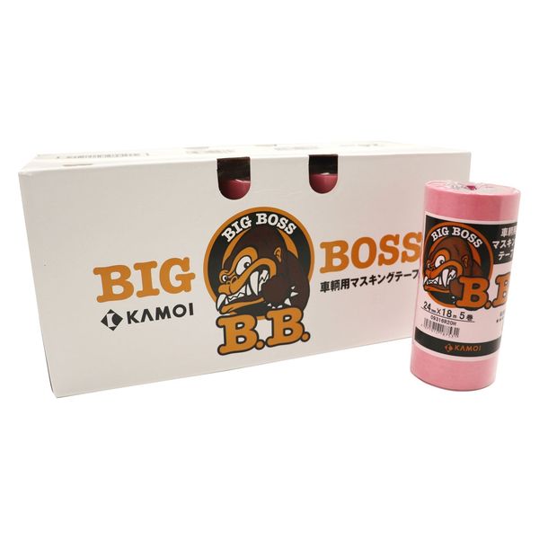 カモ井マスキングテープブルーボス40㎜４箱 カモ井マスキングテープブルーボス40㎜4箱 （BLUE BOSS カモ井