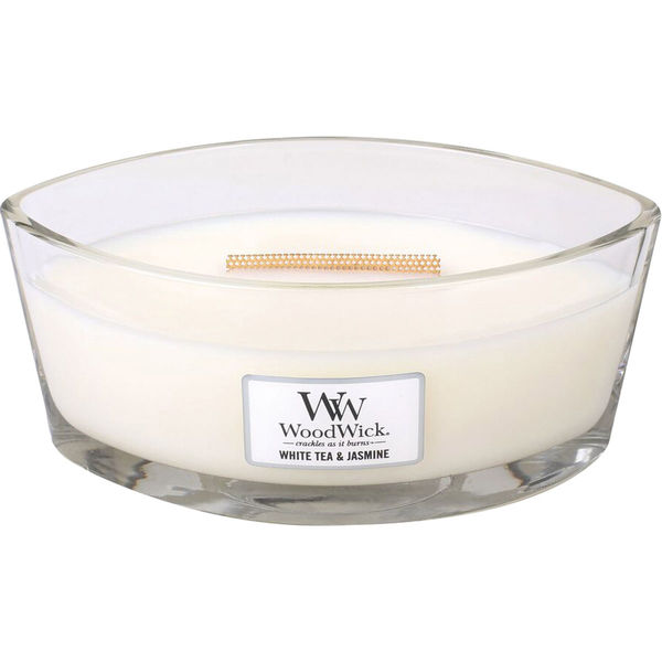 WoodWick ハースウィック　 ホワイトティー＆ジャスミン アロマキャンドル カメヤマ WoodWickハースウィック 「ホワイトティー&ジャスミン