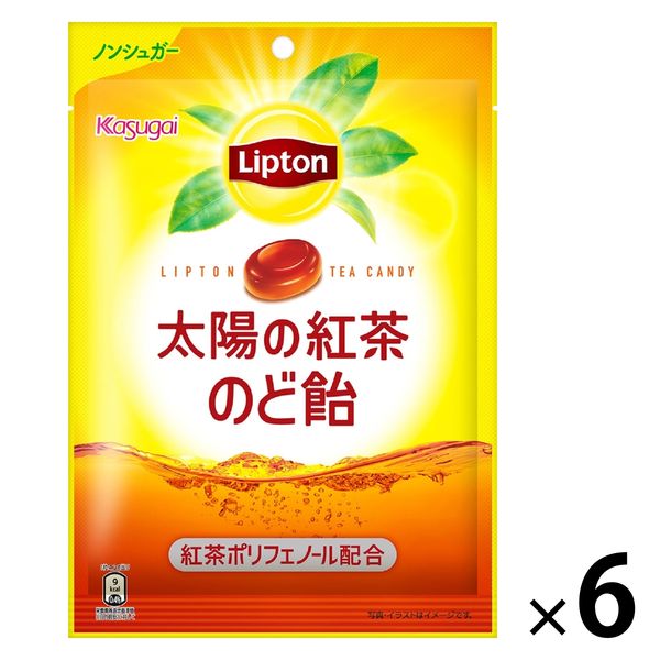 リプトン 太陽の紅茶のど飴 70g 1セット（1個×6） 飴 のど飴 キャンディー あめ 春日井製菓