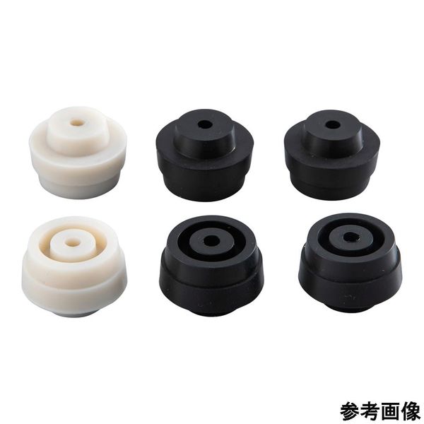 アズワン スクリュー管瓶用穴付きゴム栓 フッ素ゴム 4-6370-03 1個（直送品）