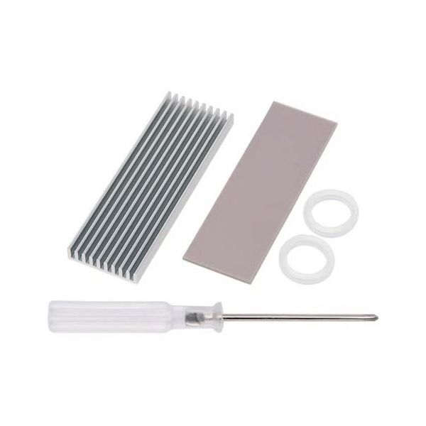 アイネックス M.2 SSD用ヒートシンク 放熱パッド・工具セット HM-21-SET 1セット 67-9281-72（直送品）