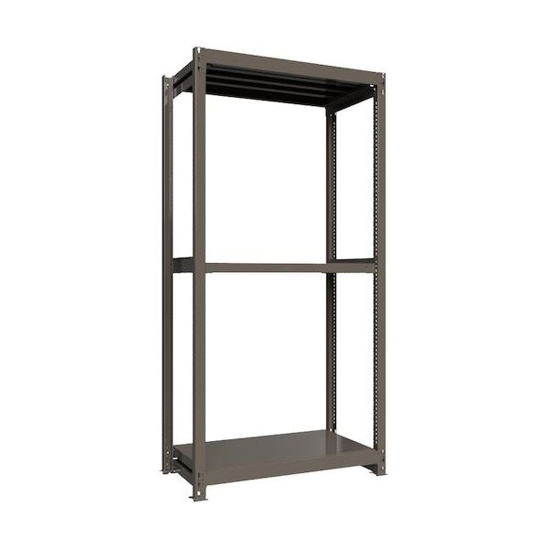 ICHIMAI 重量ボルトレスラック 段荷重1000Kg H2400×W1200×D600 天地3段 単体グレー TH1000-846T3（直送品）