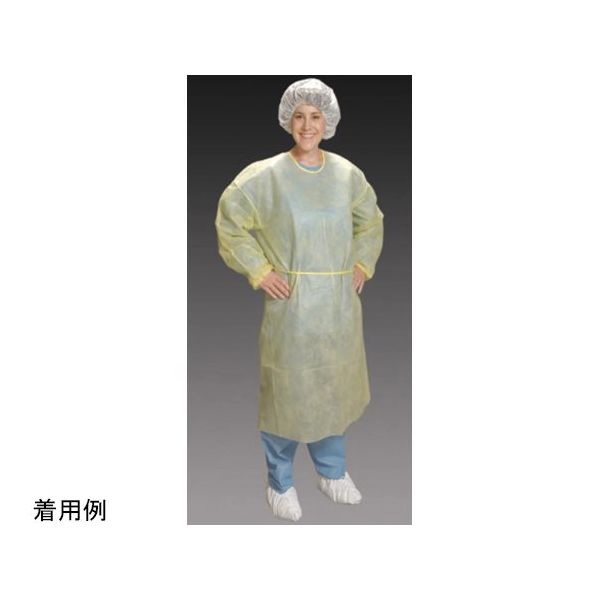 ウィザーライフサイエンス ラボ用保護ガウン 1枚×100枚入 19-166-116 1セット(100枚) 65-4340-94（直送品）