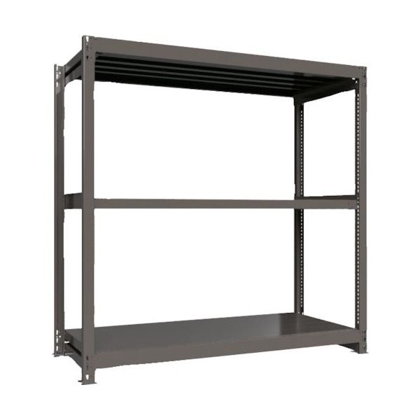 ICHIMAI 重量ボルトレスラック 段荷重1000Kg H1800×W1800×D750 天地3段 単体グレー TH1000-667T3（直送品）