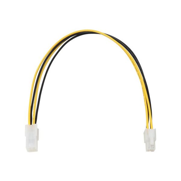 アイネックス ATX12V用電源延長ケーブル 30cm PX-007B 1個 67-9258-52（直送品）