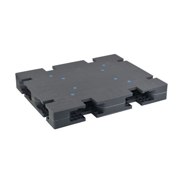 日本プラパレット NPC プラスチックパレットZFRー117094 両面四方差し グレー ZFR-117094 1枚 432-8319（直送品）