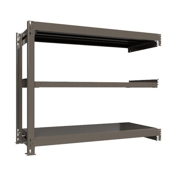 ICHIMAI 重量ボルトレスラック 段荷重1000Kg H1200×W1500×D600 天地3段 連結グレー TH1000-456R3（直送品）