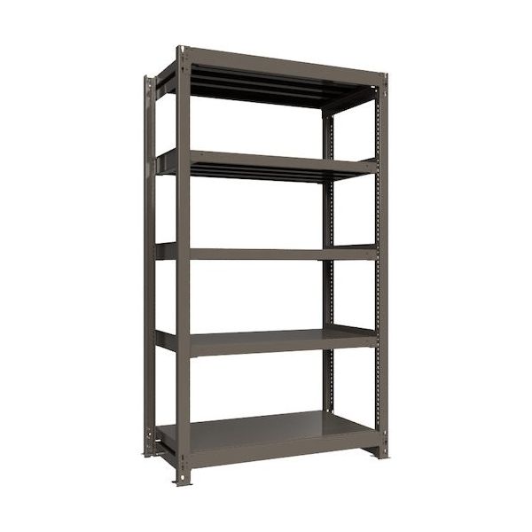 ICHIMAI 重量ボルトレスラック 段荷重1000Kg H2100×W1200×D600 天地5段 単体グレー TH1000-746T5（直送品）