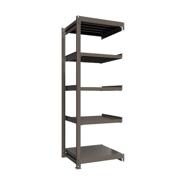 ICHIMAI 重量ボルトレスラック 段荷重1000Kg H2400×W900×D750 天地5段 連結グレー TH1000-837R5（直送品）