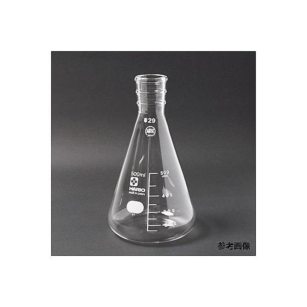 日本理化学器械 三角フラスコ 白 1000mL 摺部29/42 015-29180 1個 65-8668-10（直送品）
