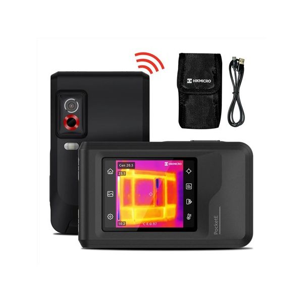 Wifi対応 産業機器向けコンパクトサーマルカメラ PocketE LED付