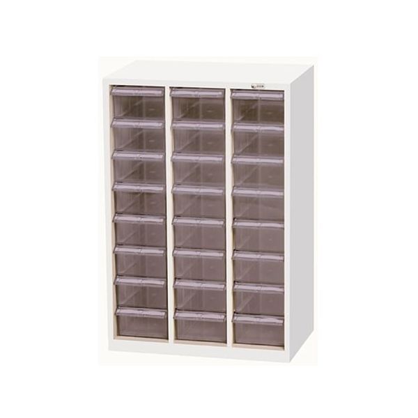 宮成製作所 オールロックキャビネット物品用 ダイヤル錠 3列8段 ポリカトレー MCG-24D 1台 4-6058-03（直送品）