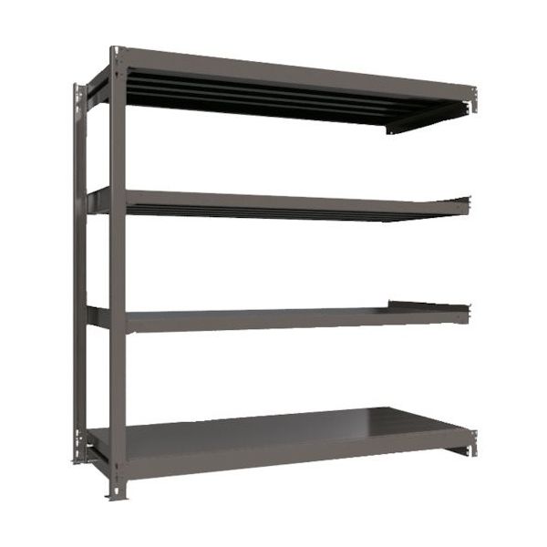 ICHIMAI 重量ボルトレスラック 段荷重1000Kg H1800×W1800×D750 天地4段 連結グレー TH1000-667R4（直送品）