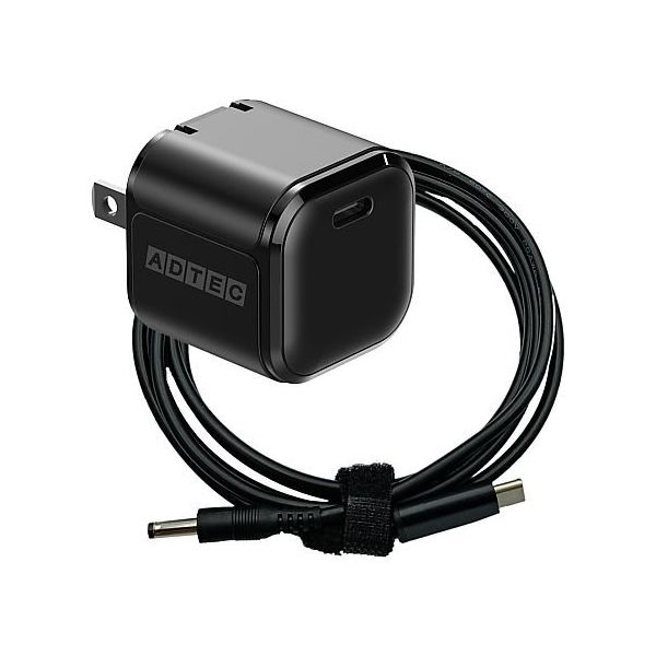 アドテック PD対応AC充電器/45W/ブラック&K50ケーブルセット APD-V045C-WK50-BK 1個 67-7463-76（直送品）