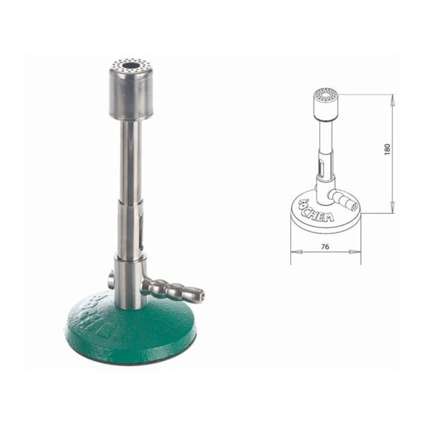 BOCHEM ブンセンバーナー 直径 76mm 天然ガス対応 7000 1台 68-0512-90（直送品）