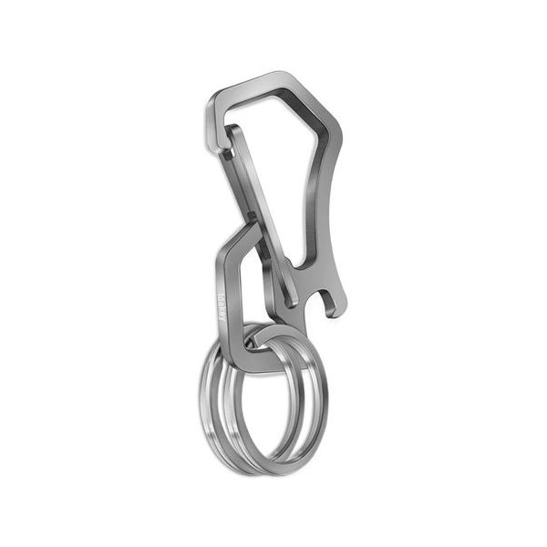 Trimate カラビナ ステンレスキーホルダー 栓抜き付き シルバー TR-KKT002-SV 1個 67-4919-08（直送品）