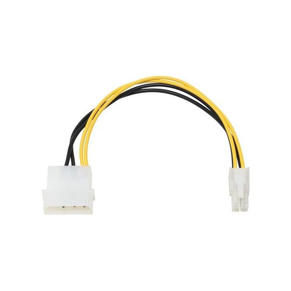アイネックス ATX12V用電源変換ケーブル 15cm PX-006B 1個 67-9258-51（直送品）