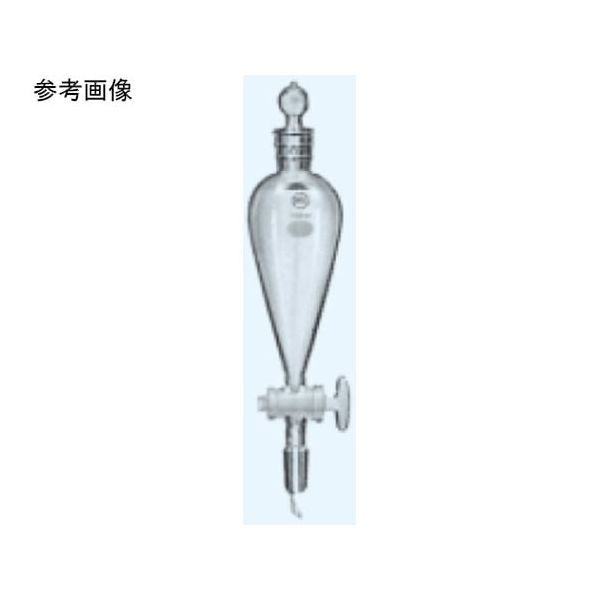 日本理化学器械 分液ロートスキーブ型(PTFE コック)TS上部19 TS下部19 300mL 160-19300 1個（直送品）
