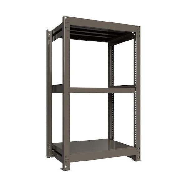 ICHIMAI 重量ボルトレスラック 段荷重1000Kg H1500×W900×D600 天地3段 単体グレー TH1000-536T3（直送品）