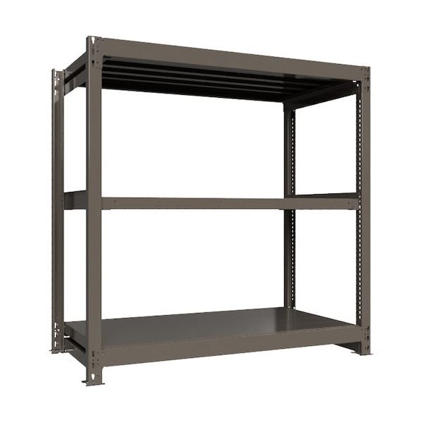 ICHIMAI 重量ボルトレスラック 段荷重1000Kg H1500×W1500×D750 天地3段 単体グレー TH1000-557T3（直送品）