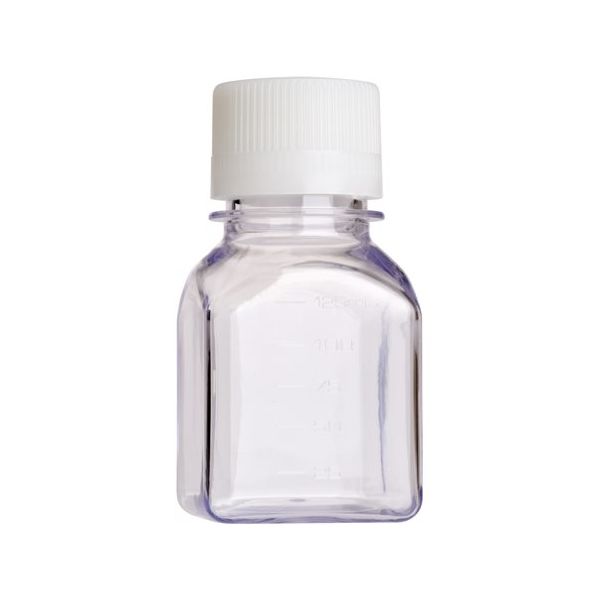 CELLTREAT 125mL培地ボトル(角型 PETG 個別包装 滅菌済み)24個入 230752 1個 67-8768-97（直送品）